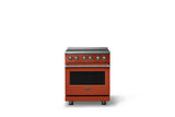 30"W. Induction Range (Finish: Spiced Cider, Trim: Polished Chrome)