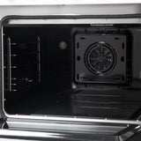 Galiano 48-inch Dual Fuel Range White & Antique Brass Design with 8 Sealed Burners 107,000 BTU, 6.58 cu. ft. double ovens & Griddle
