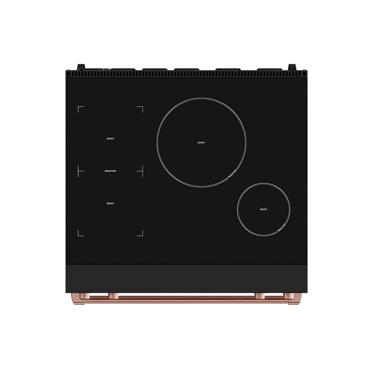 30 Inch Professional Induction Range With Tilt Panel Touch Control In Black and Rose Gold  Gordon Ramsay Series