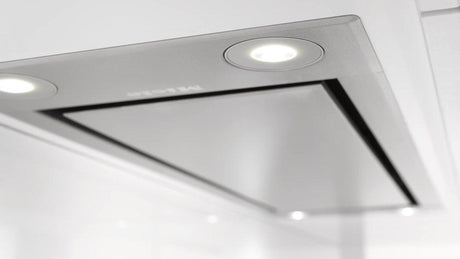 DA 2698 Stainless steel - Insert ventilation hood with energy-efficient LED lighting and backlit controls for easy use.