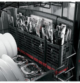 GE Café™ Series Stainless Interior Built-In Dishwasher with Hidden Controls