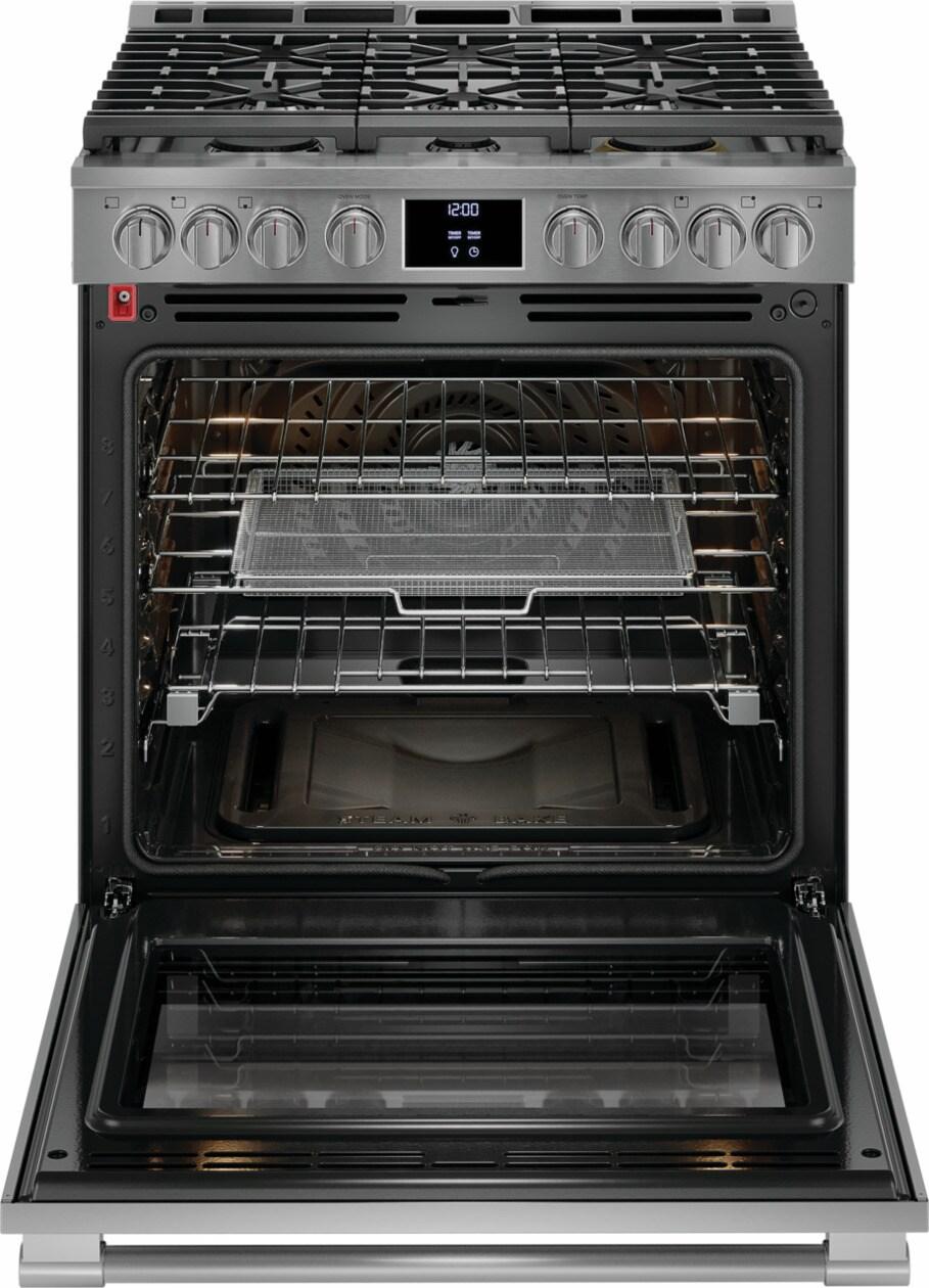 30" Gas Range with No Preheat and Air Fry