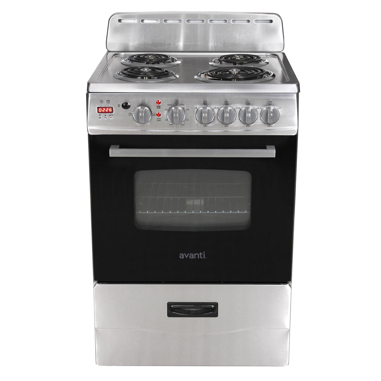Avanti 24" Electric Range - Stainless Steel