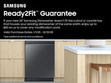 38 dBA Bespoke Smart Dishwasher with 3rd Rack Washing System in Fingerprint Resistant Matte Black Steel