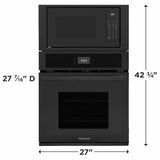 27" Electric Wall Oven and Microwave Combination