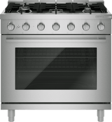 500 Series, Gas freestanding range, 36'', Stainless steel