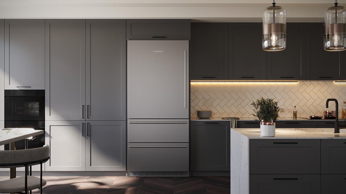 Fully Integrated Bottom Freezer Refrigerator with BioFresh