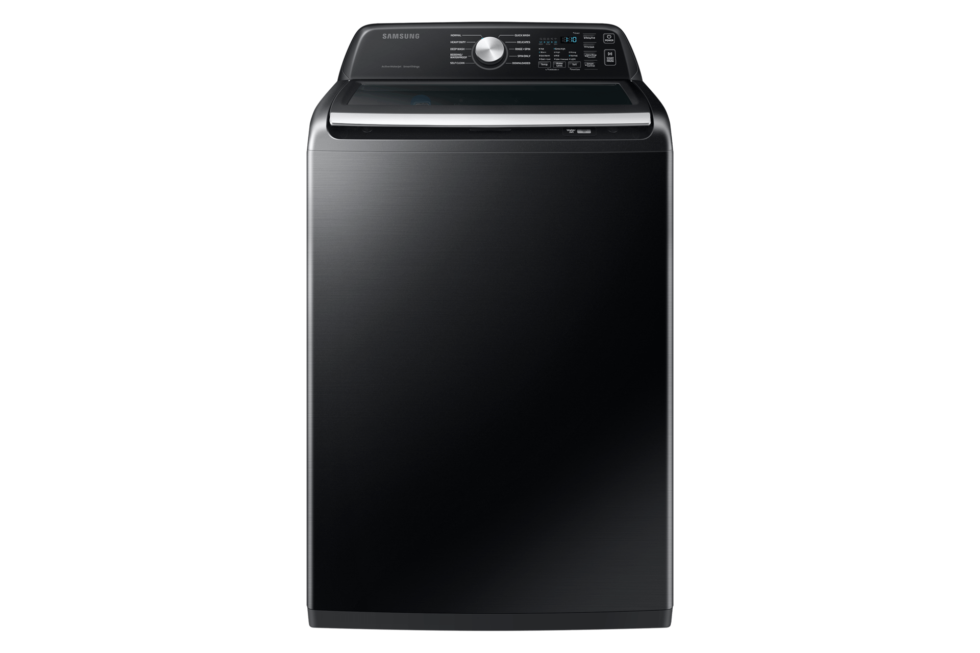 4.6 cu. ft. Large Capacity Smart Top Load Washer with ActiveWave™ Agitator and Active WaterJet in Brushed Black