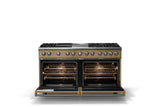 60"W.Dual Fuel Range (Finish: Golden Hour, Trim: Brushed Brass, Fuel: Propane)