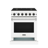30 Inch Professional Gas Range In White