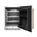Gordon Ramsay Collection 24 Inch Outdoor Undercounter Beverage Cooler In Stainless Steel/bronze