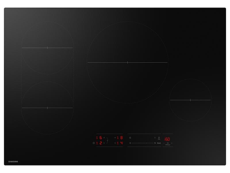 30" Induction Cooktop with Anti-Scratch Matte Glass and Sync Burners in Black