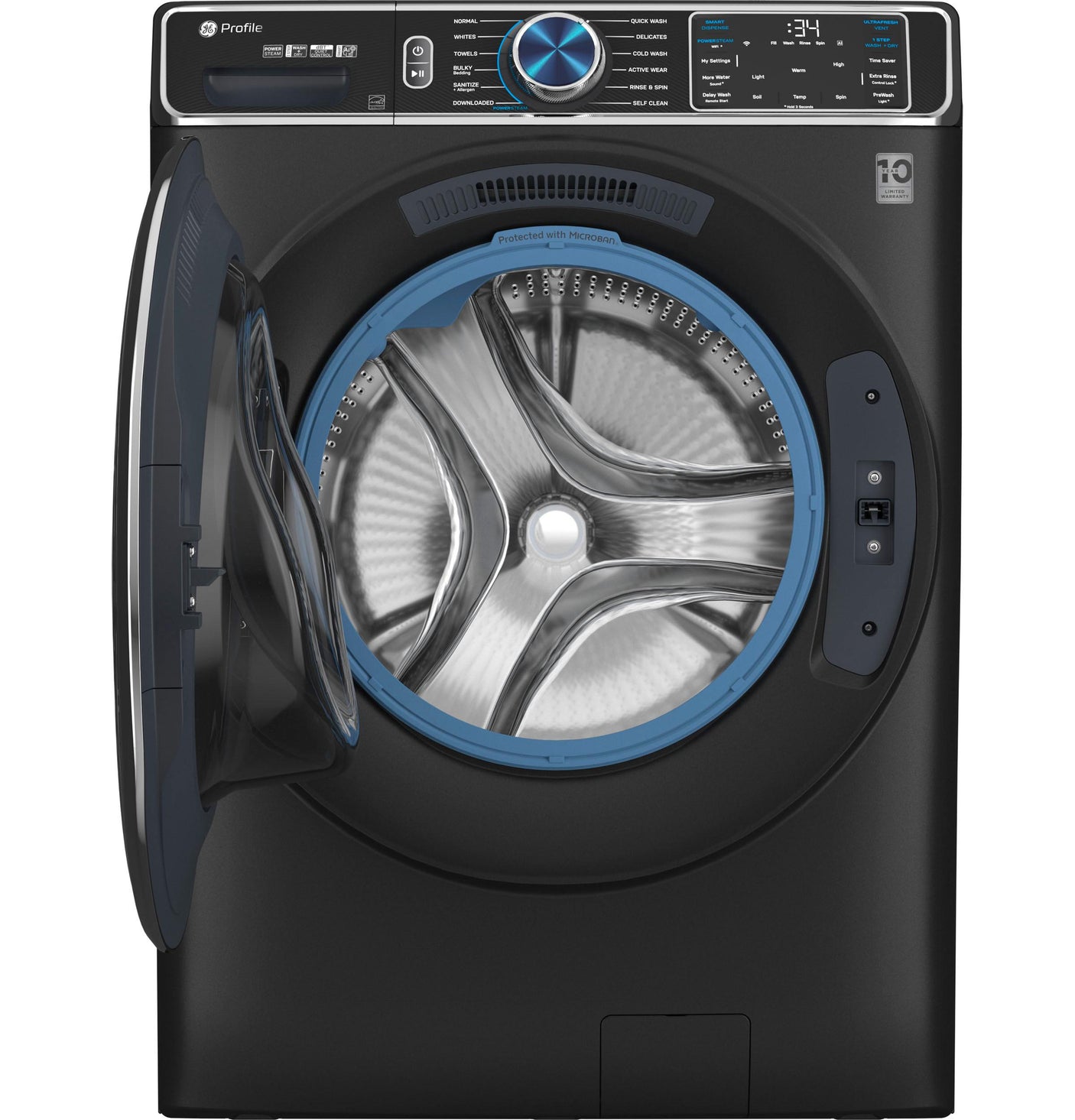 GE Profile™ 5.3 cu. ft. Capacity Smart Front Load ENERGY STAR® Steam Washer with Adaptive SmartDispense™ UltraFresh Vent System Plus™