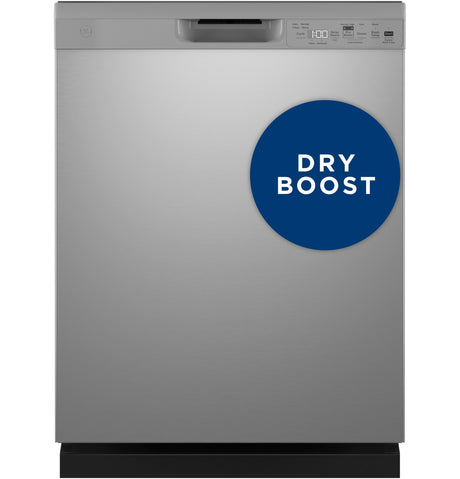 GE ENERGY STAR Front Control with Plastic Interior Dishwasher with Sanitize Cycle & Dry Boost