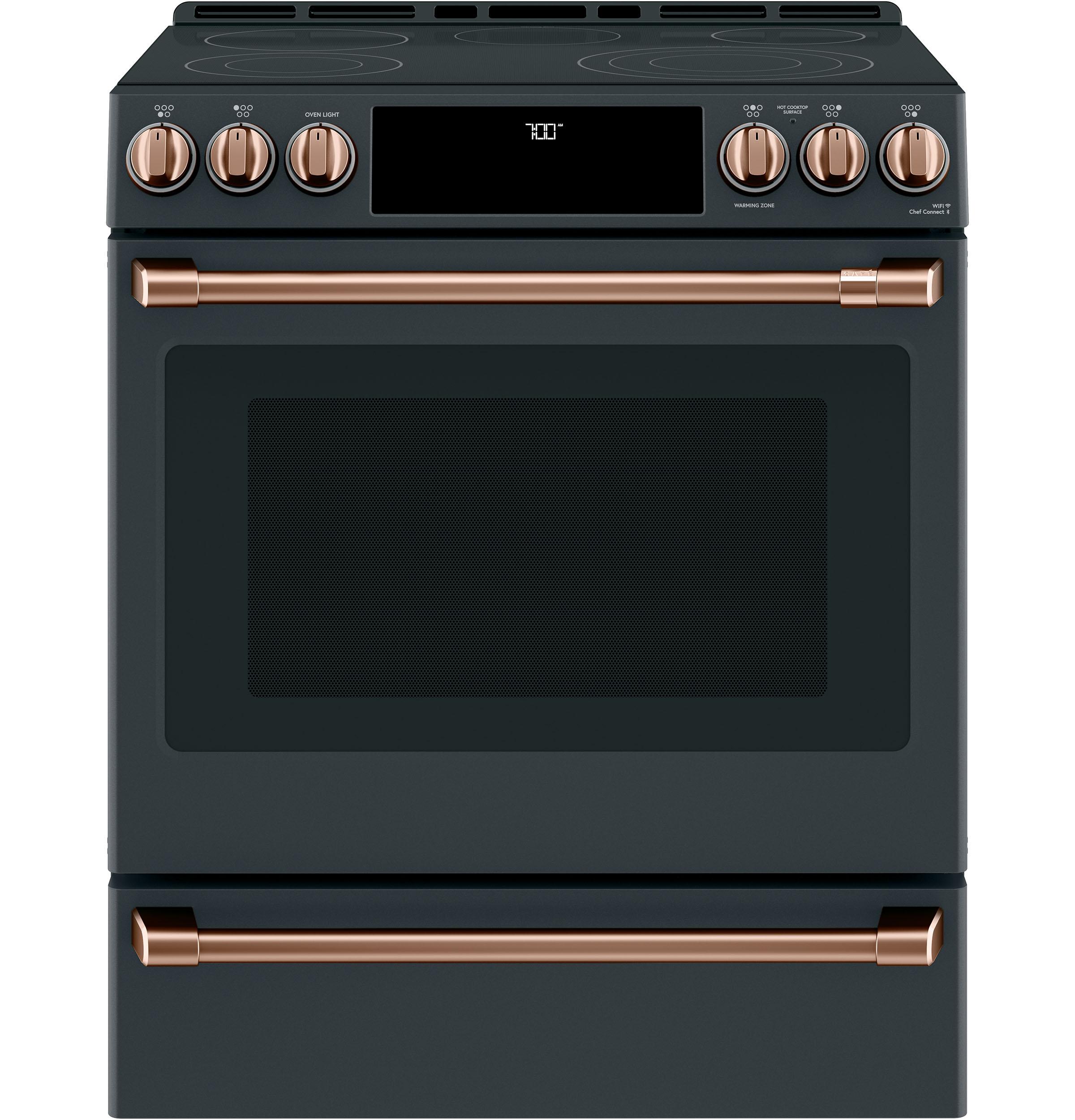 CAFE CES750P3MD1 Cafe 30 Smart Slide In Front Control Radiant and Convection Double Oven Range Park Ave Appliance