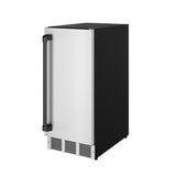15 Inch Undercounter Built-in/freestanding Ice Maker In Stainless Steel/black  Gordon Ramsay Series