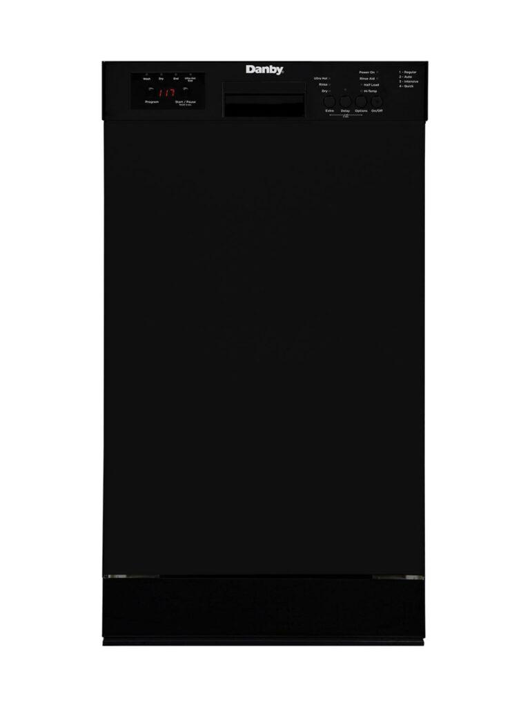 Danby 18" Wide Built-in Dishwasher in Black