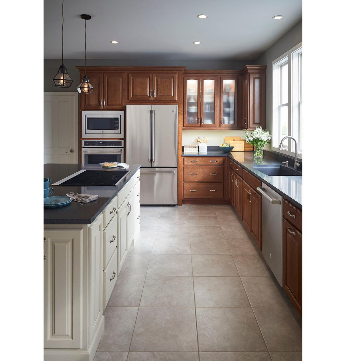 GE Café™ Series Stainless Interior Built-In Dishwasher with Hidden Controls