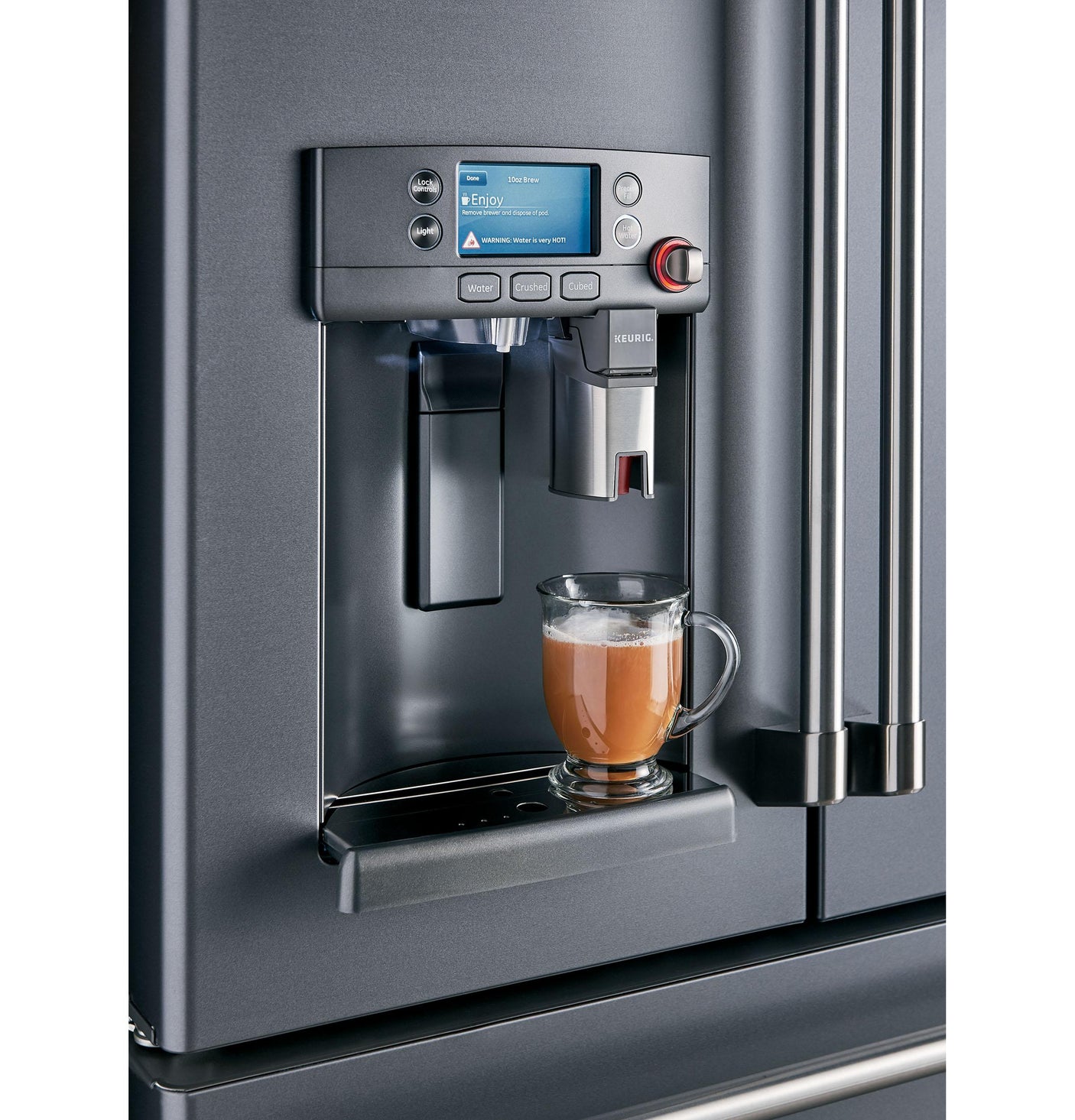 Café™ ENERGY STAR® 27.7 Cu. Ft. Smart French-Door Refrigerator with Keurig® K-Cup® Brewing System