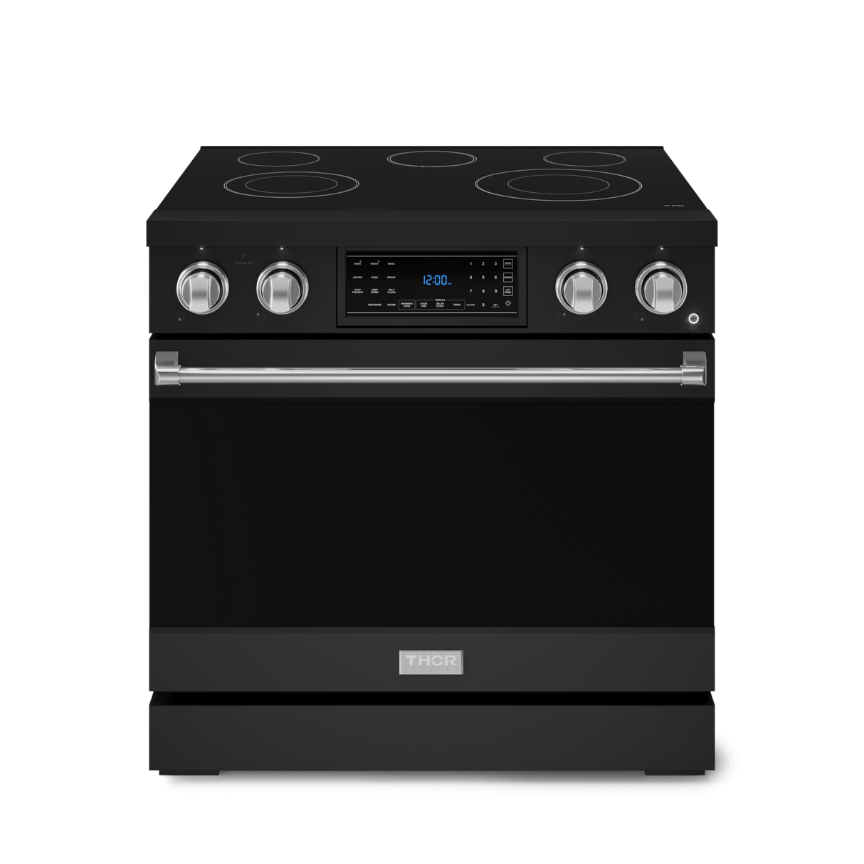 36 Inch Professional Electric Range With Tilt Panel Touch Control In Black/stainless Steel  Gordon Ramsay Series