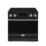 36 Inch Professional Electric Range With Tilt Panel Touch Control In Black/stainless Steel  Gordon Ramsay Series