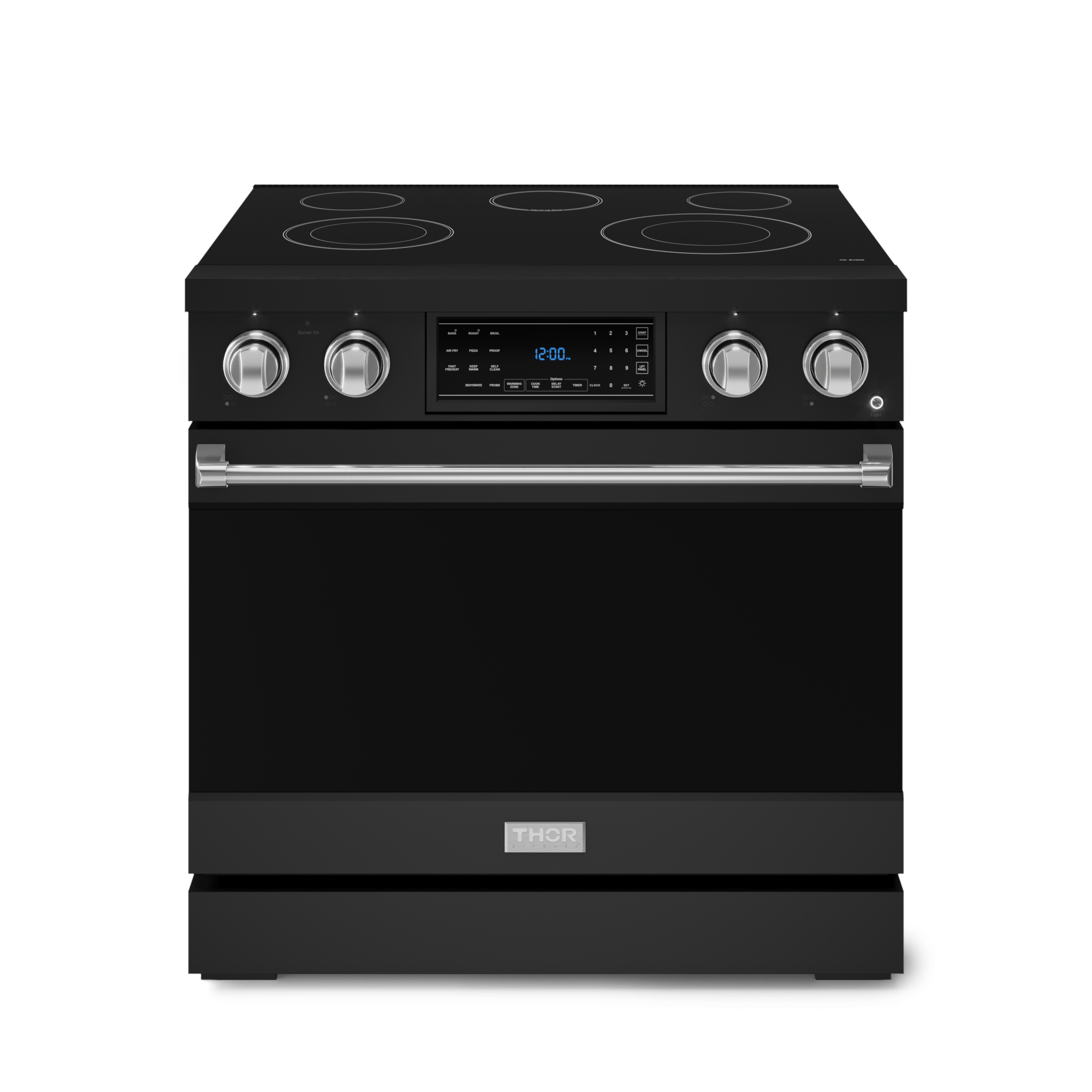 36 Inch Professional Electric Range With Tilt Panel Touch Control In Black/stainless Steel  Gordon Ramsay Series