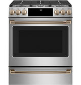 Café™ 30" Smart Slide-In, Front-Control, Gas Range with Convection Oven