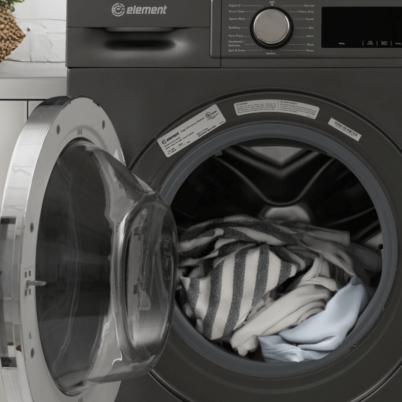 Element 24-inch 2.2 cu. ft. Front Load Washer - Gray, ENERGY STAR (ECW2224EGG)