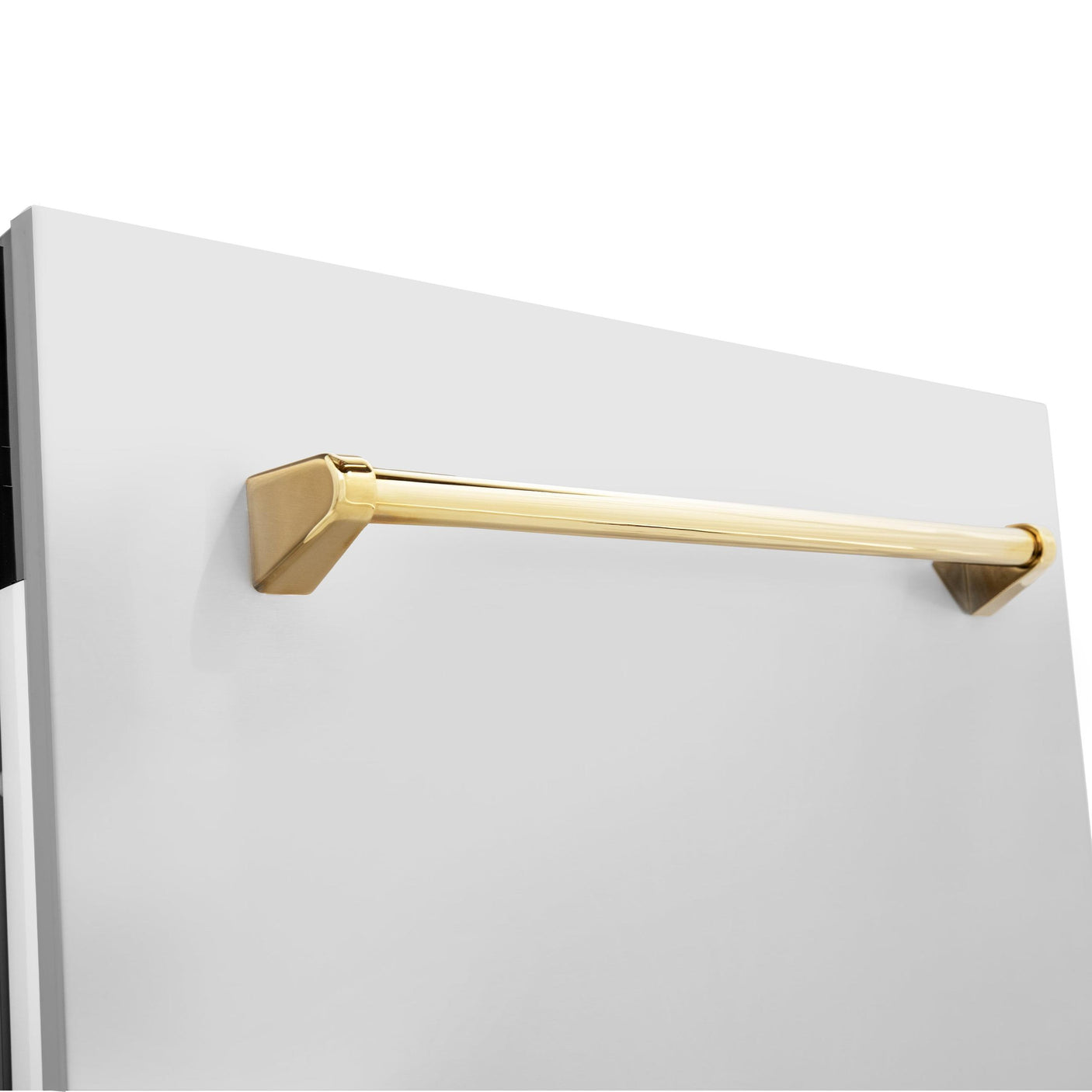 ZLINE Autograph Edition 24" 3rd Rack Top Control Tall Tub Dishwasher in Stainless Steel with Accent Handle, 51dBa (DWVZ-304-24) [Color: Gold]