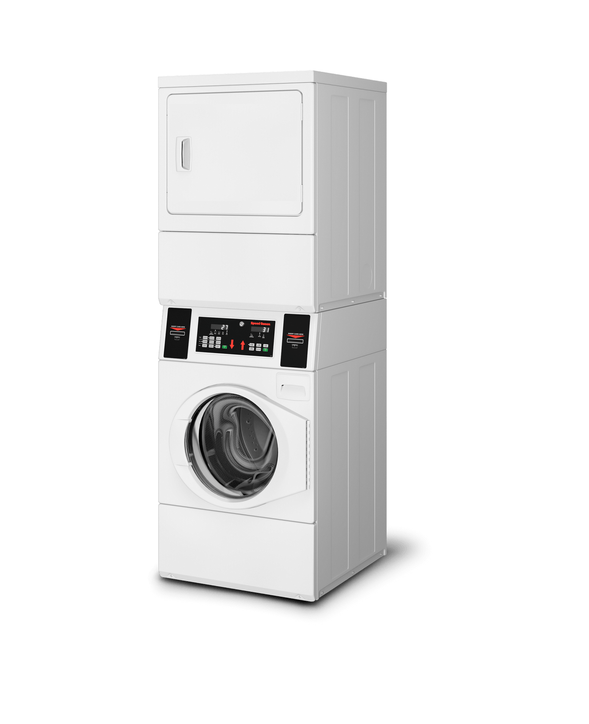 Commercial Prep for Card Electric Stack Washer Dryer