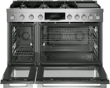 800 Series, Dual fuel freestanding range, 48'', Stainless steel