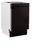 ZLINE 18" Tallac Series 3rd Rack Top Control Dishwasher with Traditional Handle, 51dBa [Color: Oil Rubbed Bronze]