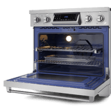 36 Inch Professional Electric Range With Tilt Panel Touch Control In Stainless Steel  Gordon Ramsay Series
