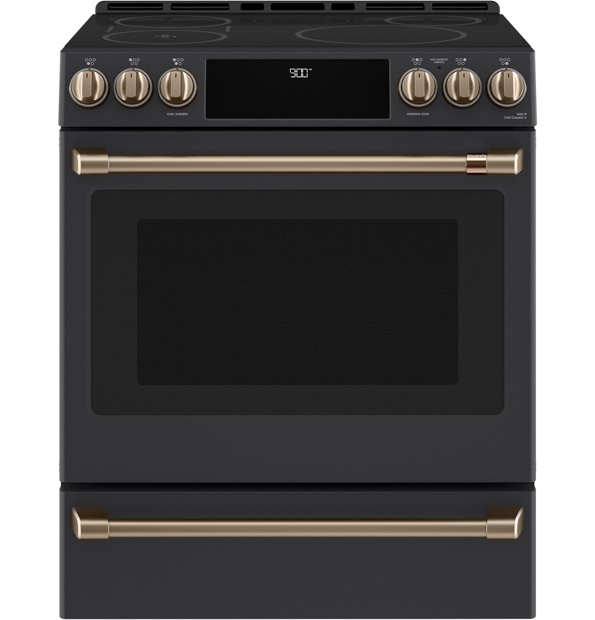 Café™ Front Control Induction Knobs and Handles - Brushed Bronze