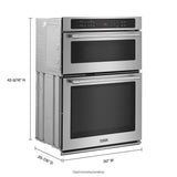 30-INCH WIDE COMBINATION WALL OVEN WITH TRUE CONVECTION - 6.4 CU. FT.