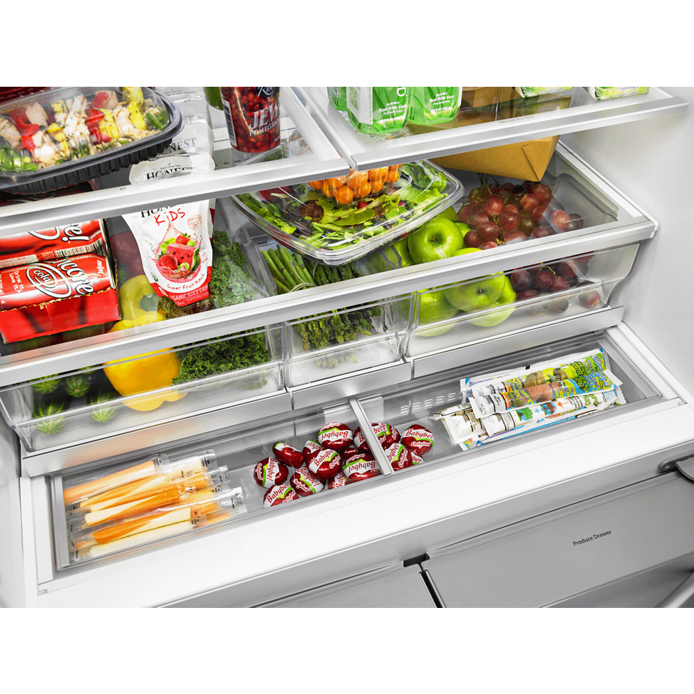 36-inch Wide Double Drawer French Door Refrigerator with Dual Cooling System - 26 cu. ft.