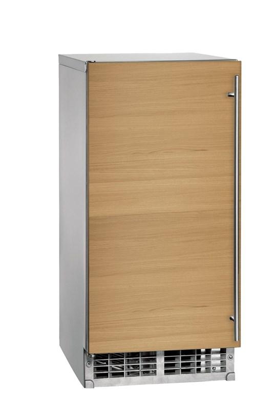 15" ADA height compliant Cubelet Ice Maker with pump, panel-ready solid door, hinge reversible, R290