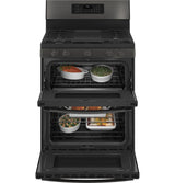 GE Profile™ 30" Free-Standing Gas Double Oven Convection Range with No Preheat Air Fry
