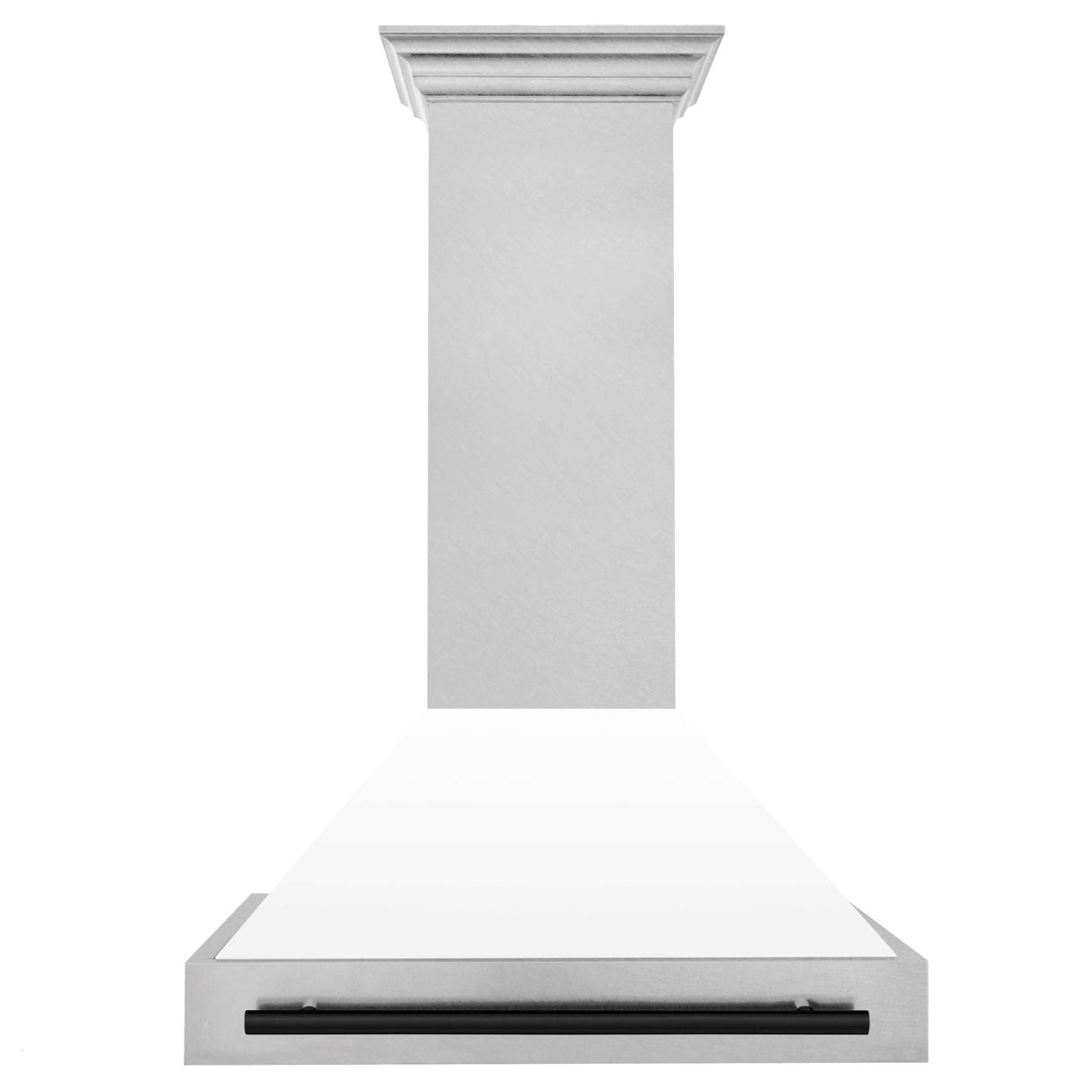 36 in. ZLINE Autograph Edition DuraSnow Stainless Steel Range Hood with White Matte Shell and Accented Handle (8654SNZ-WM36) [Color: Matte Black]
