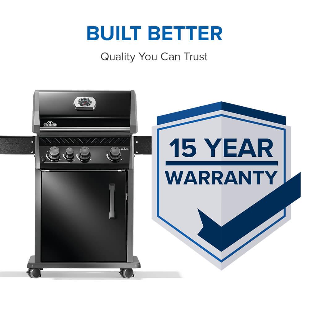 Rogue 425 SB with Range Side Burner , Natural Gas, Black