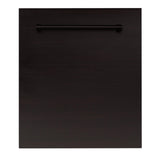 ZLINE 24 in. Top Control Dishwasher with Stainless Steel Tub and Traditional Style Handle, 52dBa (DW-24) [Color: Oil Rubbed Bronze]