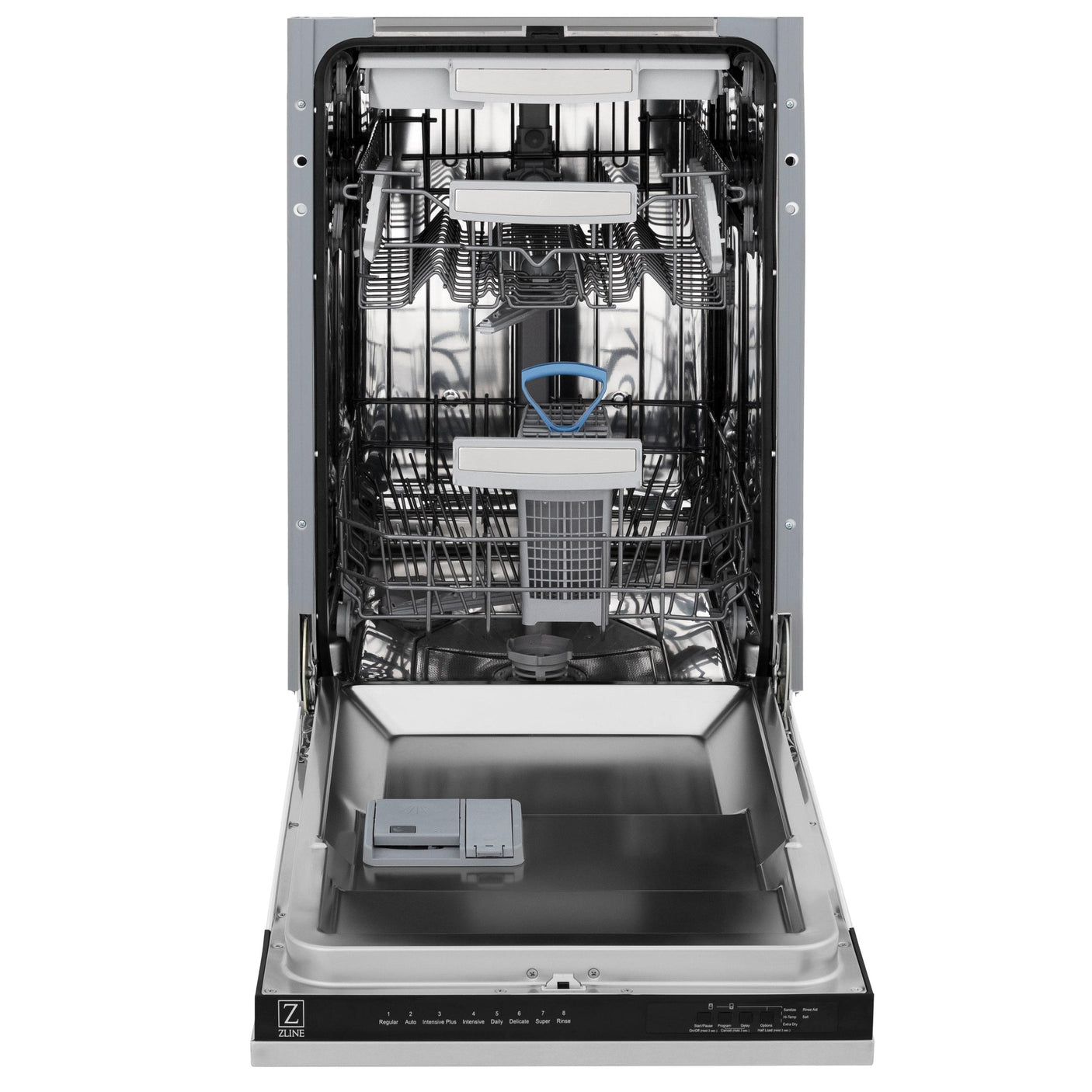 ZLINE 18" Tallac Series 3rd Rack Top Control Dishwasher with Traditional Handle, 51dBa [Color: 304 Stainless]