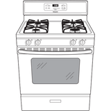 Hotpoint® 30" Free-Standing Standard Clean Gas Range