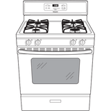 Hotpoint® 30" Free-Standing Standard Clean Gas Range