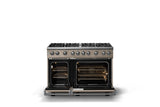 48"W. Sealed Burner Gas Range (Burner: 8b, Finish: Nantucket, Trim: Polished Chrome, Fuel: Natural Gas)