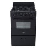 Avanti 24" Gas Range - Black