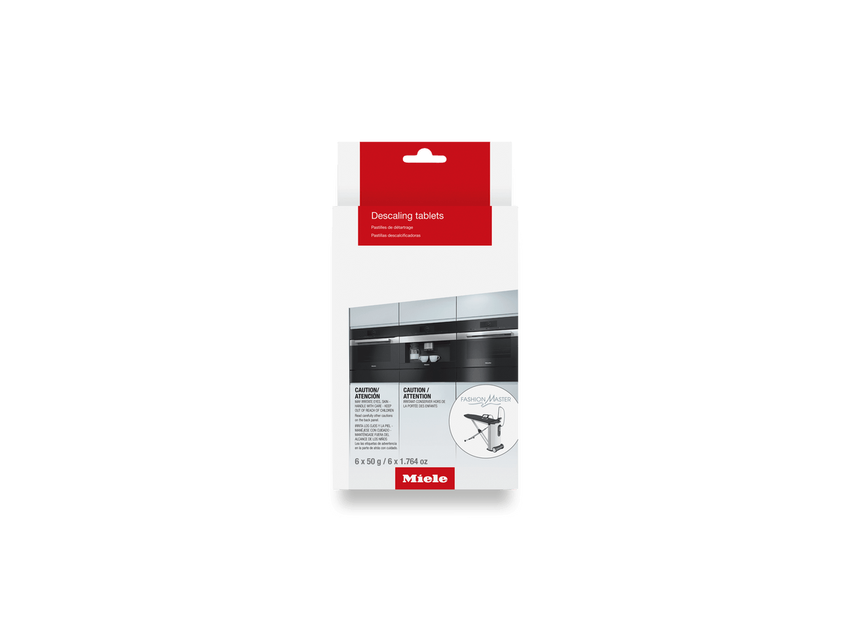 Descaling tablets, 6 tablets - for coffee machine, steam oven, FashionMaster, oven/range with Moisture Plus.