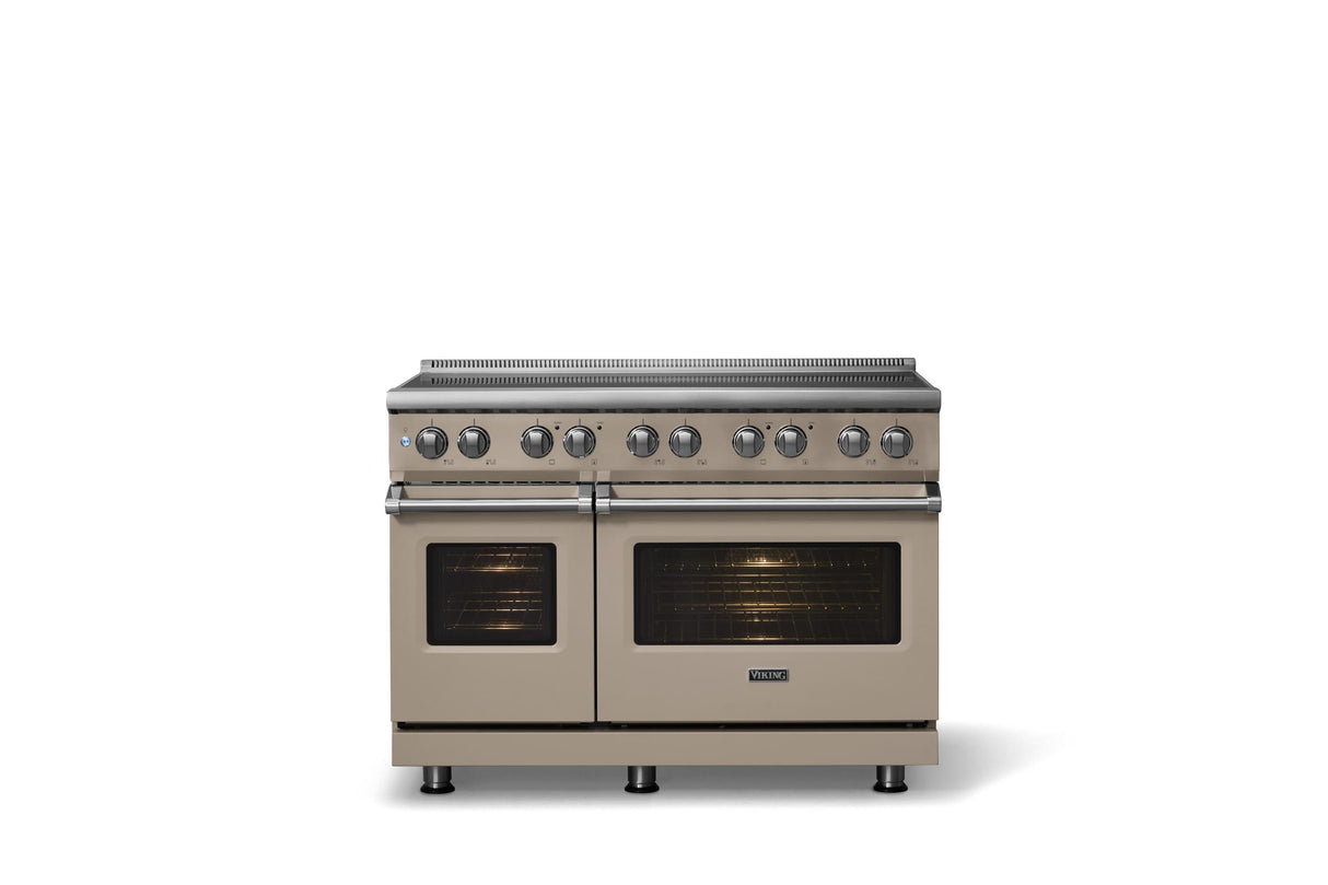 48"W. Induction Range (Finish: Nantucket, Trim: Polished Chrome)