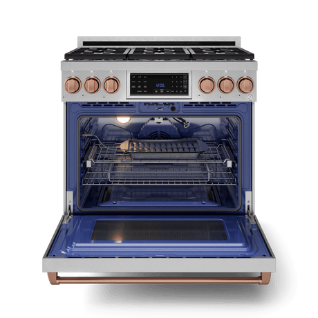 36 Inch Professional Lp Range With Tilt Panel Touch Control In Stainless Steel/rose Gold  Gordon Ramsay Series