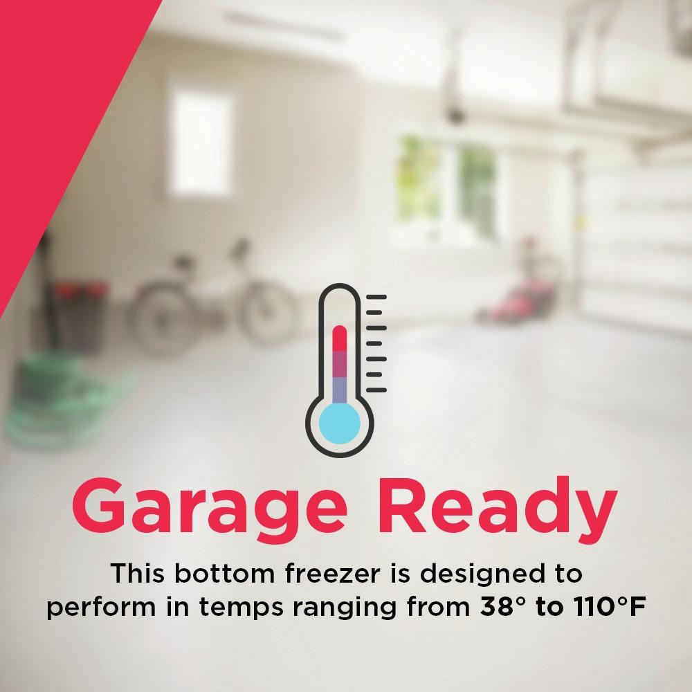 12 Cu. Ft. Garage Ready Bottom Freezer Refrigerator